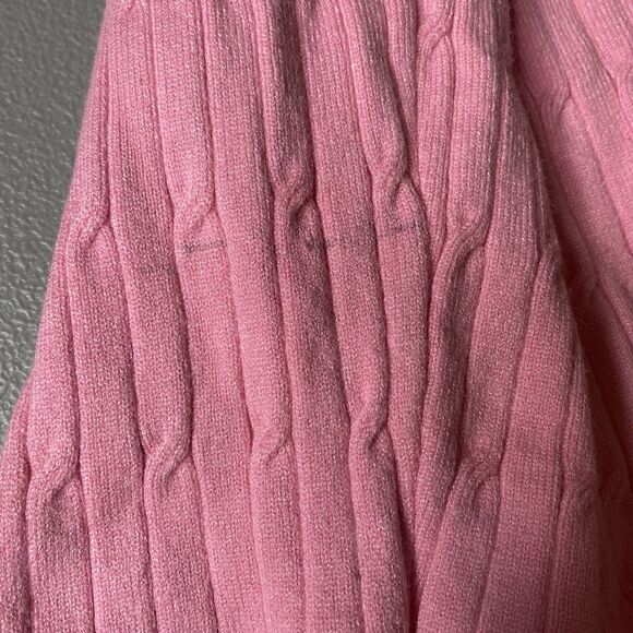 RICH XCHANGE Joggers Cable Knit Pull On High Waist Lounge Pants Womens S Pink - Picture 5 of 12